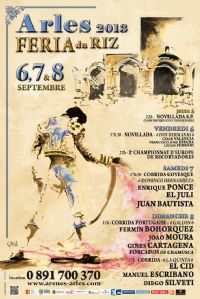 Feria du Riz. Du 6 au 8 septembre 2013 à Arles. Bouches-du-Rhone.  22H00